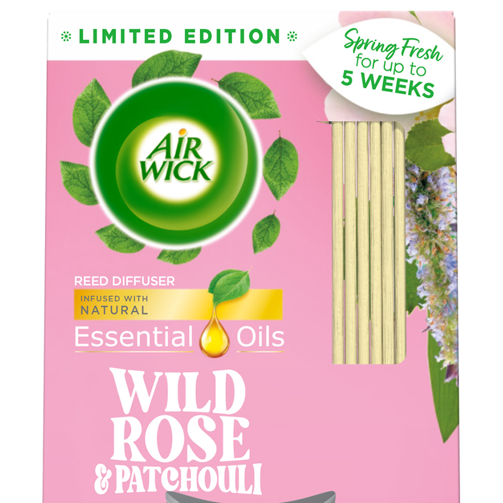 Air Wick Wild Rose & Patchouli Essential Oils Reeds Diffuser 33ml Image 2