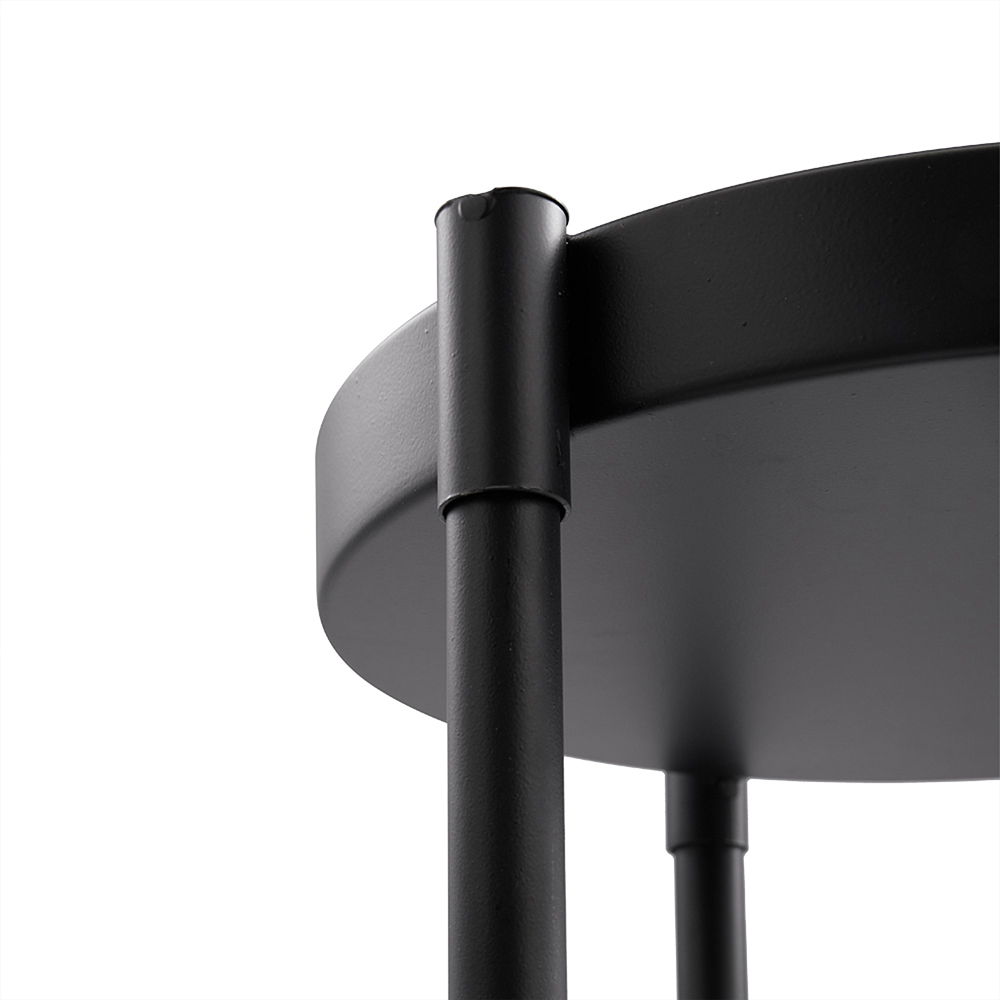 Living and Home 2 Shelf Black Metal Plant Stand Image 6