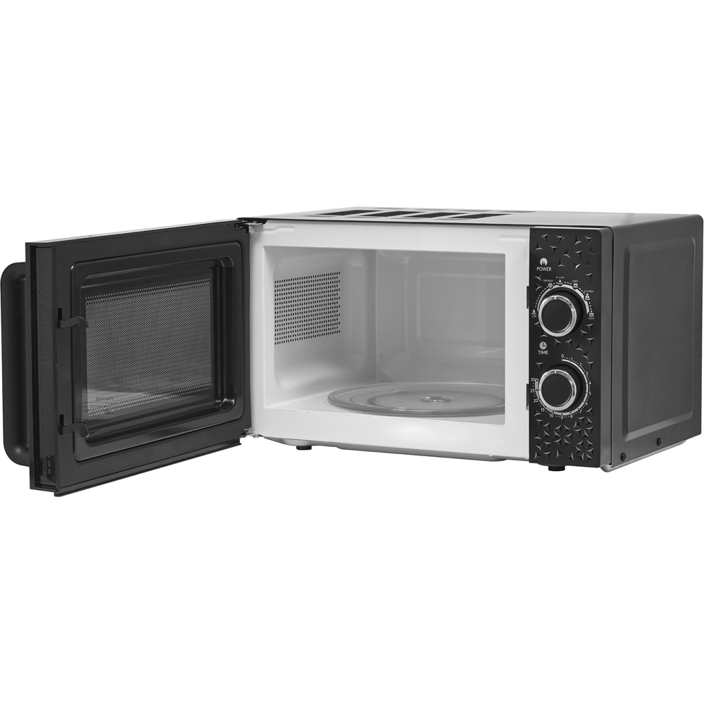 Haden Starbeck 212382 Black 20L Manual Microwave 800W Image 3