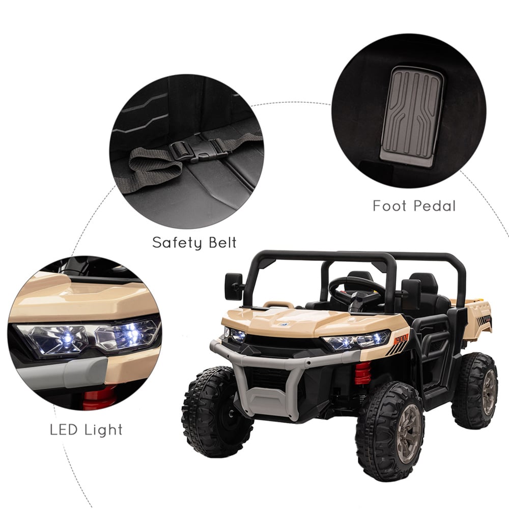 HOMCOM Kids Electric Off Road Ride On Toy Truck Wilko