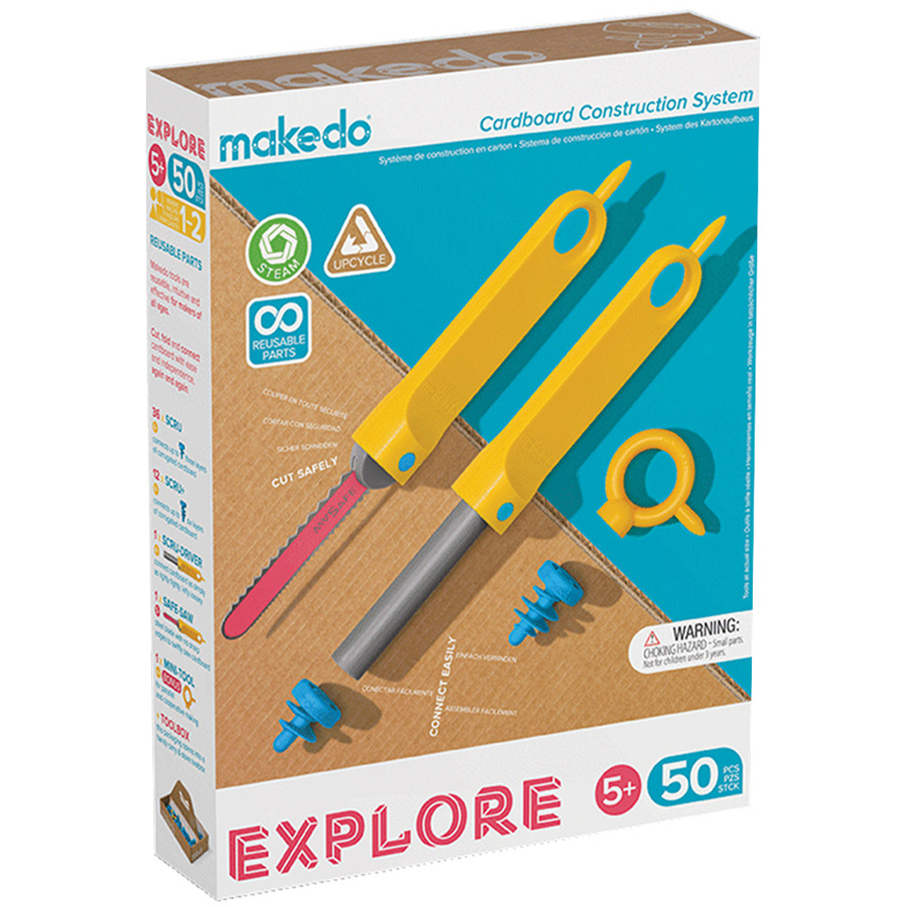 Makedo Explore Construction Tool Set 50 Piece Image 1