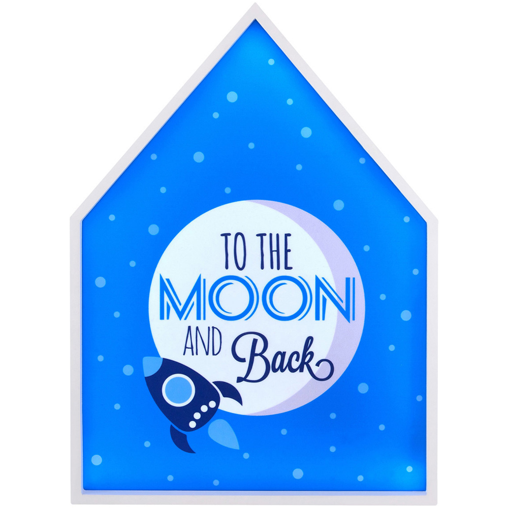 Premier Housewares To The Moon and Back LED Light Box Image 1