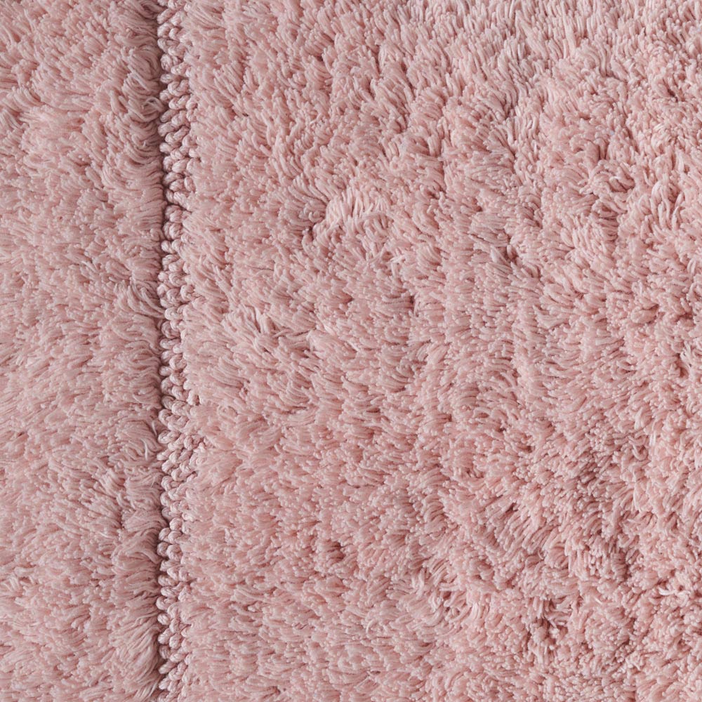 Wilko Rose Pink Cotton Bath Mat 50 x 80cm Image 2
