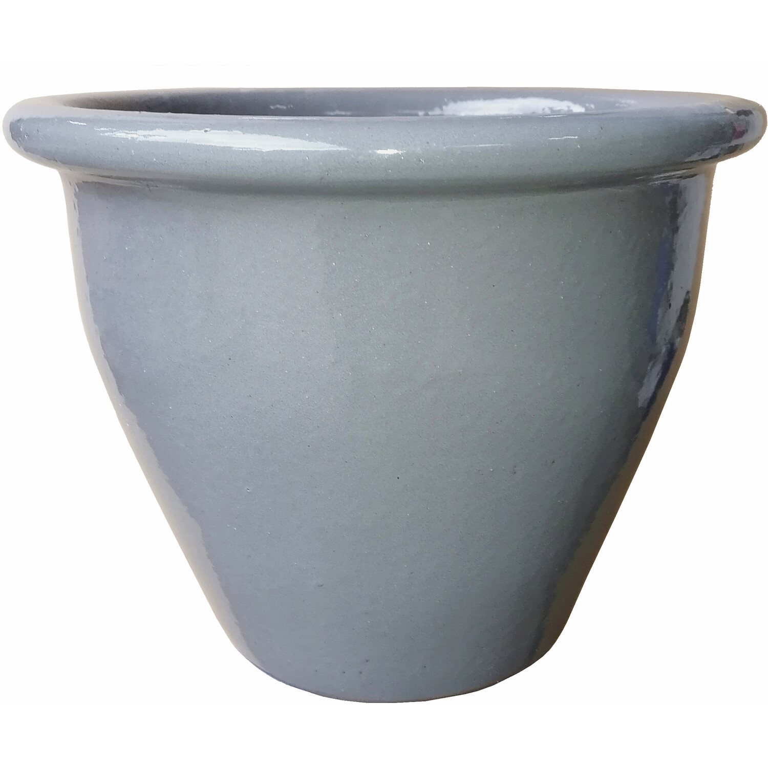 Traditional Glazed Pot - Multicolour / 36cm Image 3
