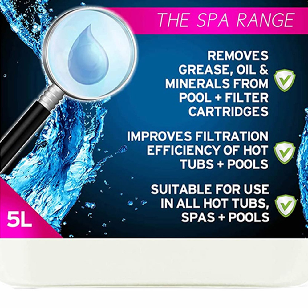Pro-Kleen Hot Tub, Pool & Spa Filter Cartridge Cleaner 5 Litres Image 3