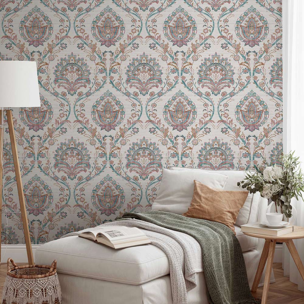 Arthouse Fantastical Damask Multicolour Wallpaper Image 5