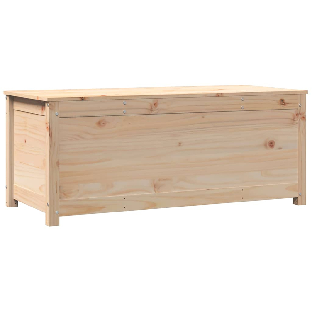 vidaXL Natural Solid Pinewood Storage Box with Lift Up Lid Image 5