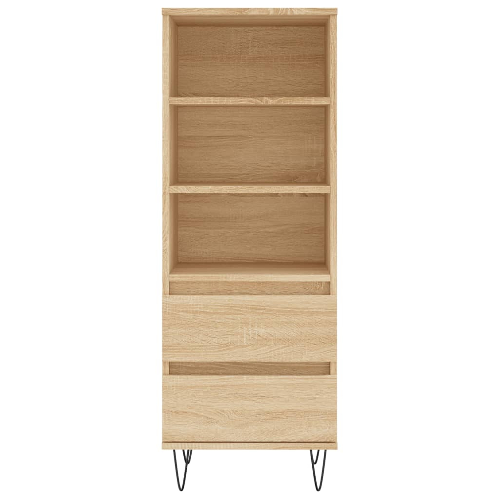 vidaXL 2 Drawer 3 Shelf Sonoma Oak Highboard Image 5
