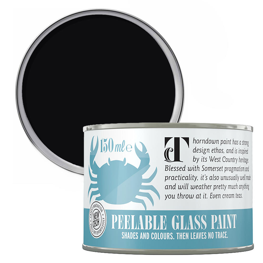 Thorndown Bat Black Peelable Glass Paint 150ml Image 1