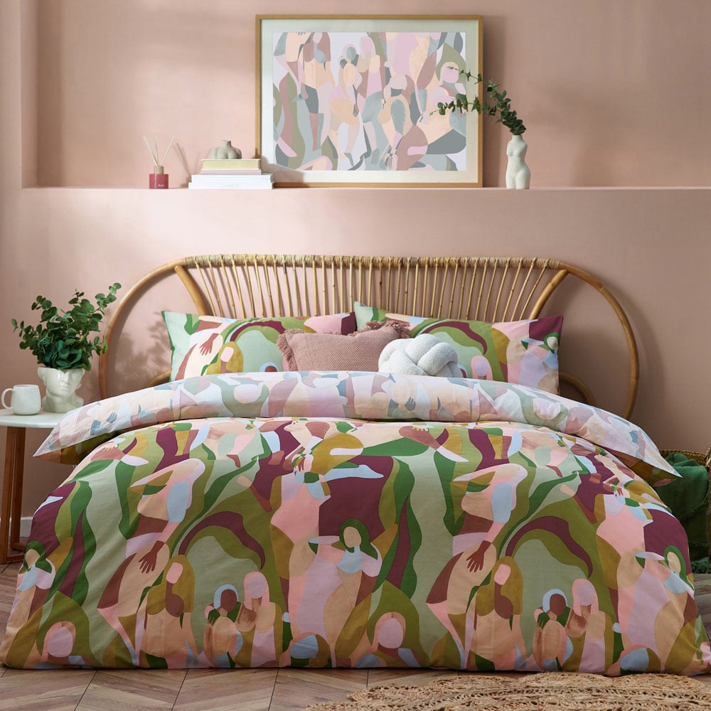 furn. Self Love Double Multicolour Duvet Set Image 1