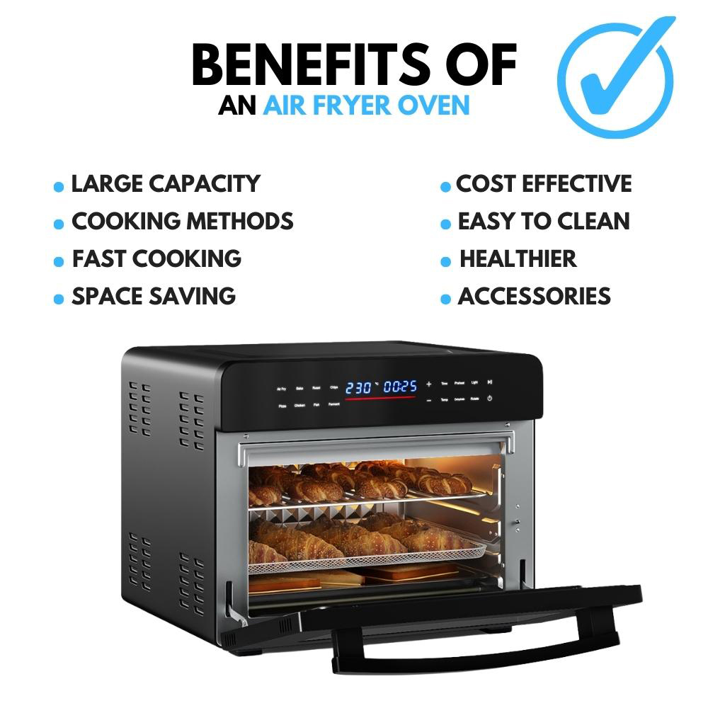 Ometa Black 25L Digital Air Fryer Oven 1400W Image 7