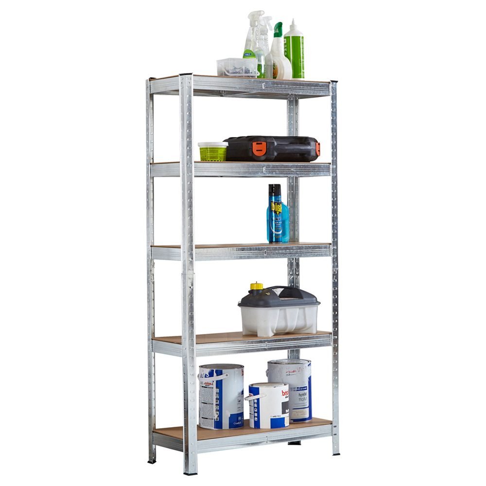 Neo Galvanised 5 Tier Garage Shelving Racking Wilko