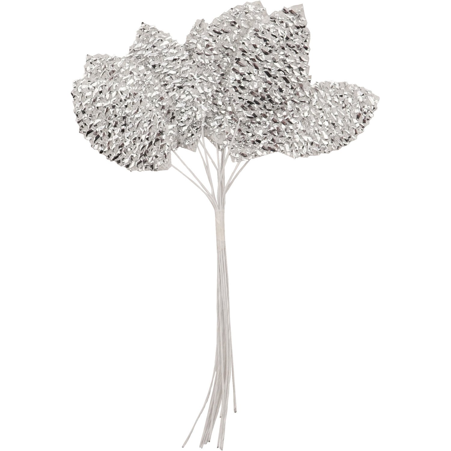 Single True Moments Glitter Leaves with Stems Decoration in Assorted styles Image