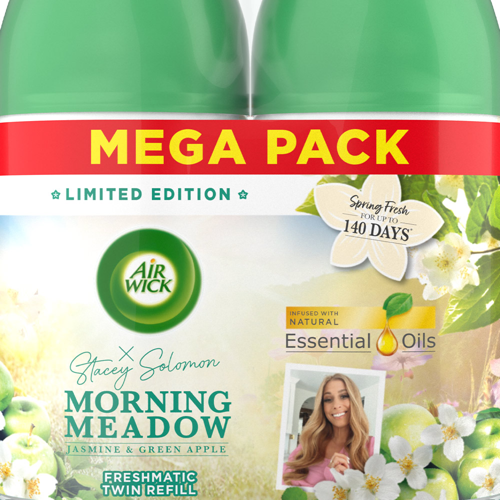 Air Wick x Stacey Solomon Morning Meadow Freshmatic Refill Mega Pack 250ml Image 2
