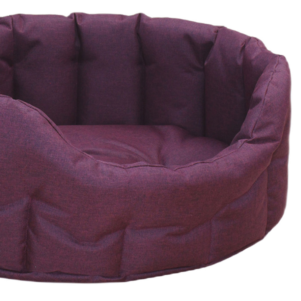 P&L Jumbo Red Oval Waterproof Dog Bed Image 4
