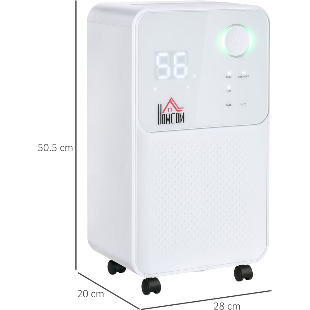 Portland White Portable Dehumidifier 2L Image 3