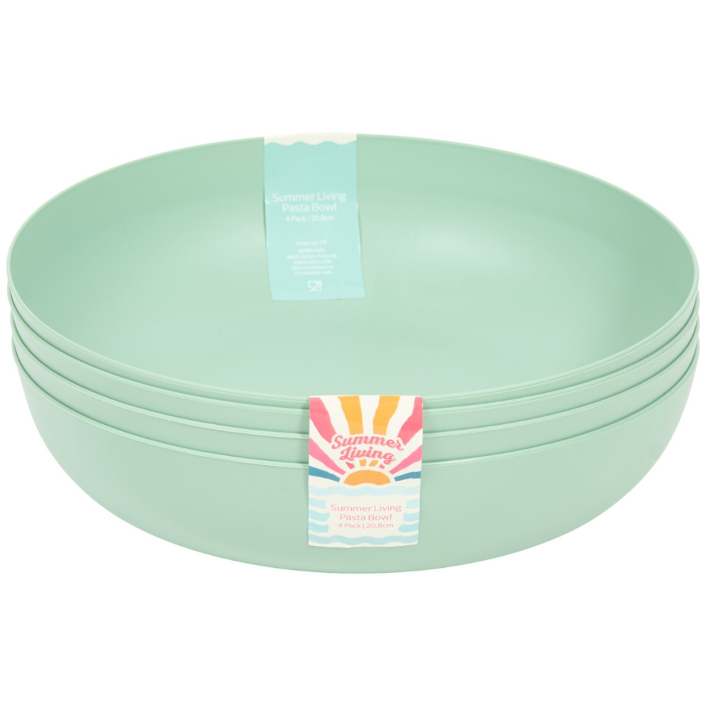 Pack of 4 Summer Pasta Bowls Image 5