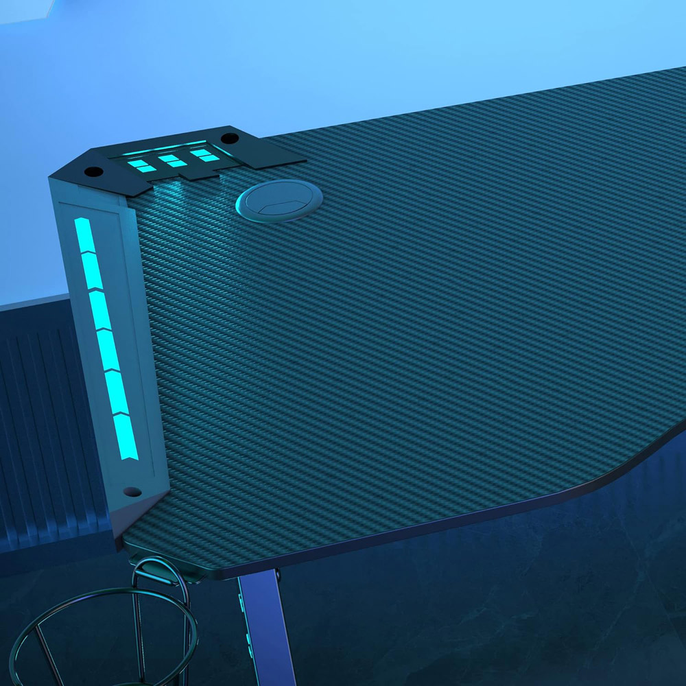 Neo Model 2 Gaming Desk with LED Lights Image 5