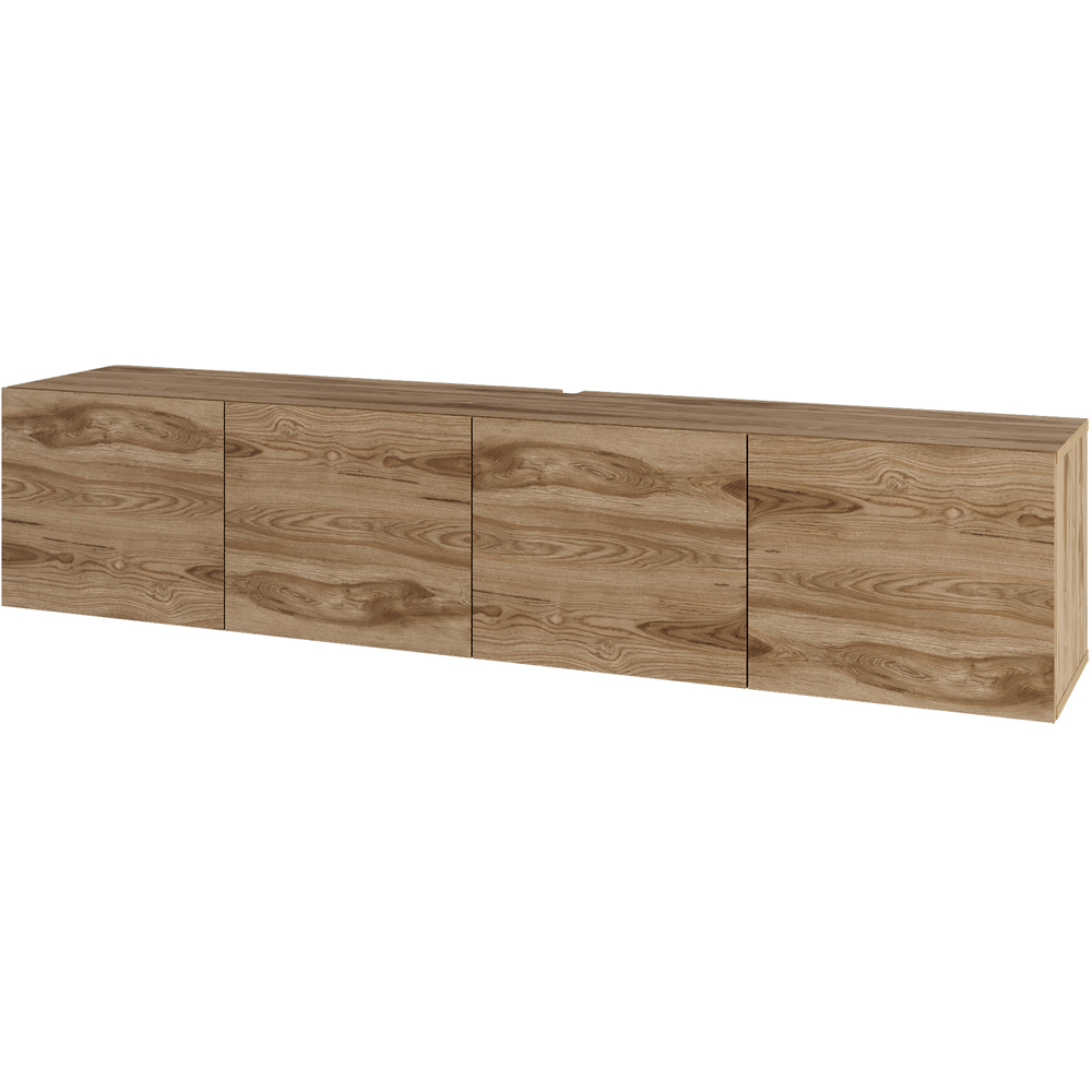 Decortie Combe 4 Door Whiskey Oak Wall-Mounted TV Unit Image 2