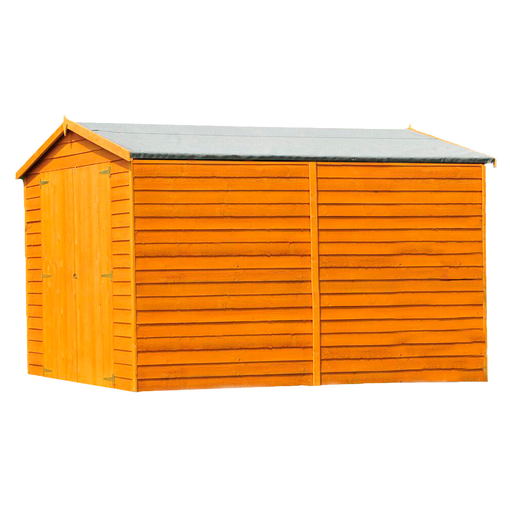 Shire 12 x 6ft Double Door Dip Treated Overlap Apex Shed Image 1