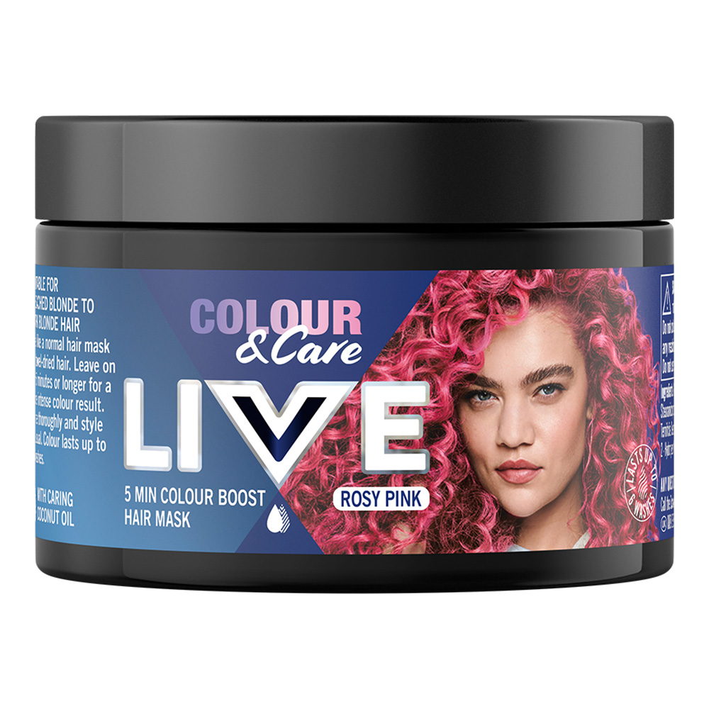 Schwarzkopf LIVE Colour Hair Mask Rosy Pink 150ml Image 1