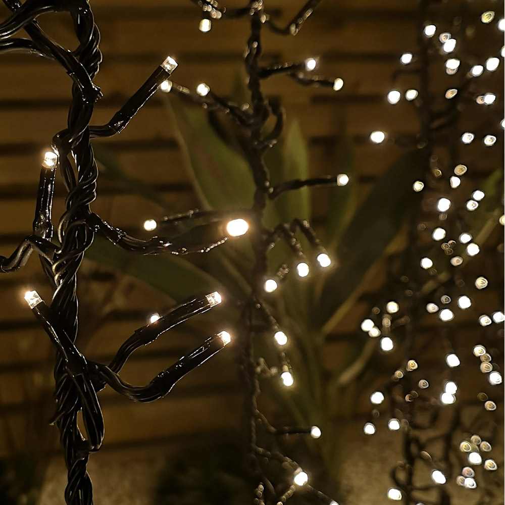 Samuel Alexander 384 Warm White LED Multi Action Drop Tree ClusterBrights Set of 6 Image 2