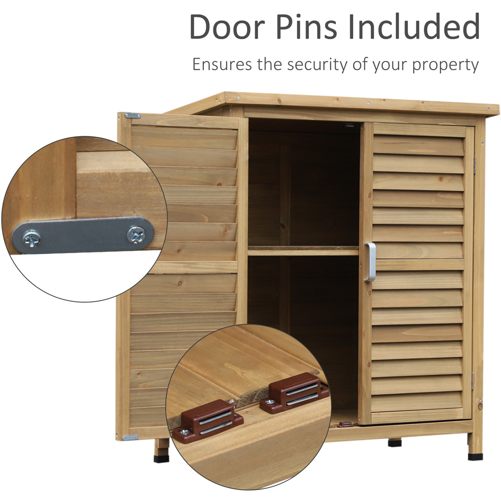 Outsunny 3 x 1.5ft Wooden Garden Shed Image 6