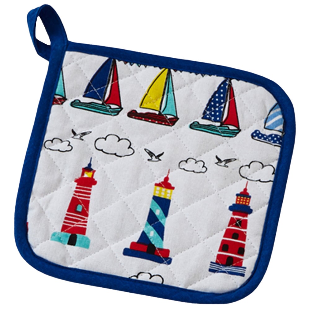 Highlands Homeware Nautical Cotton Pot Holder Image 1