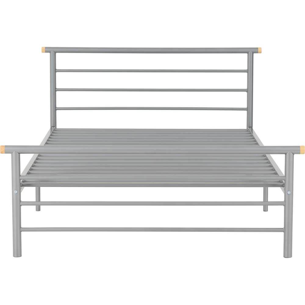 Seconique Orion Small Double Silver Bed Image 3