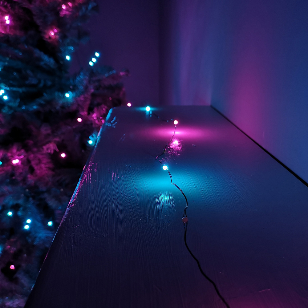 Samuel Alexander 200 Rainbow LED Waterfall Christmas Tree Light Image 3