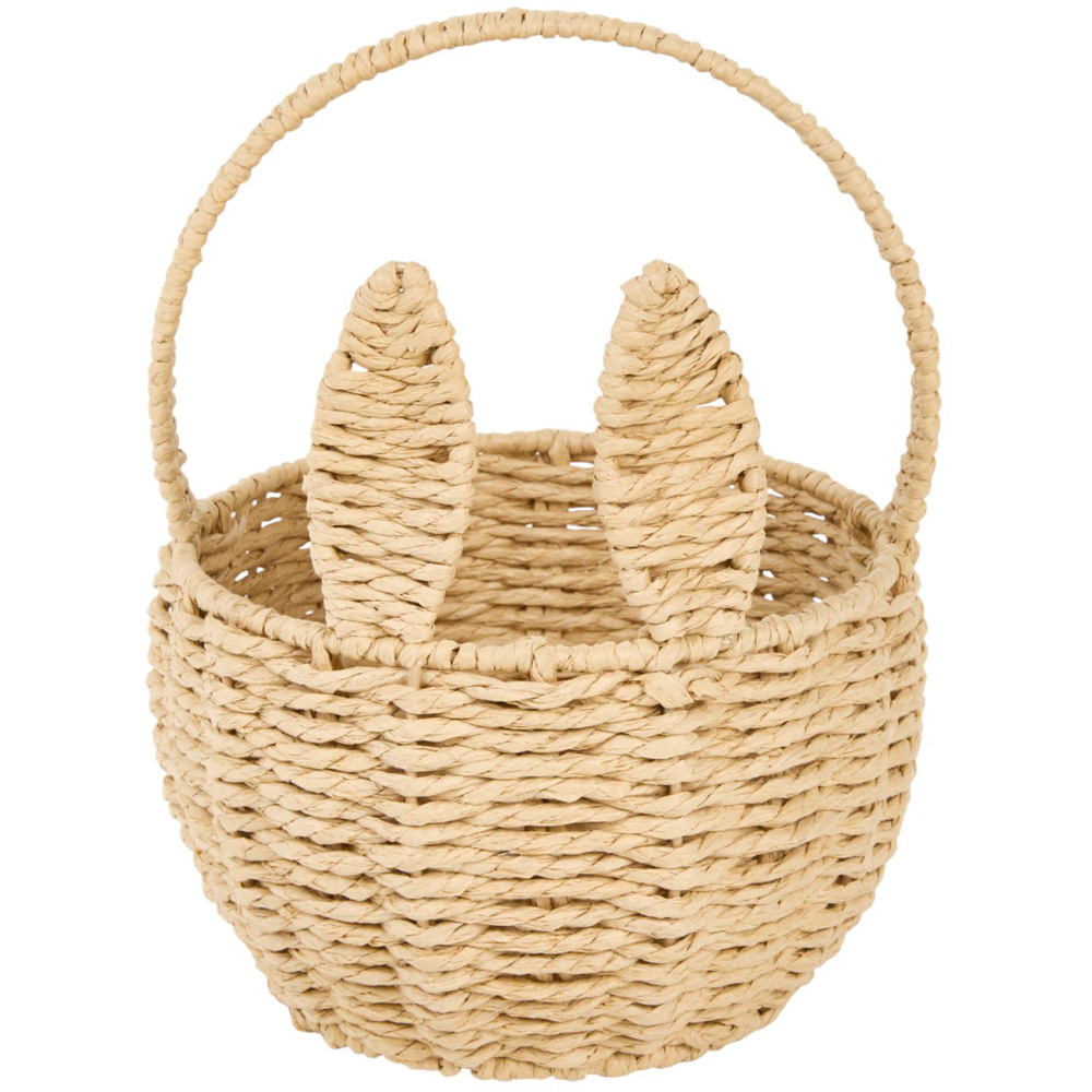 Seagrass Bunny Ear Basket - Brown Image 1