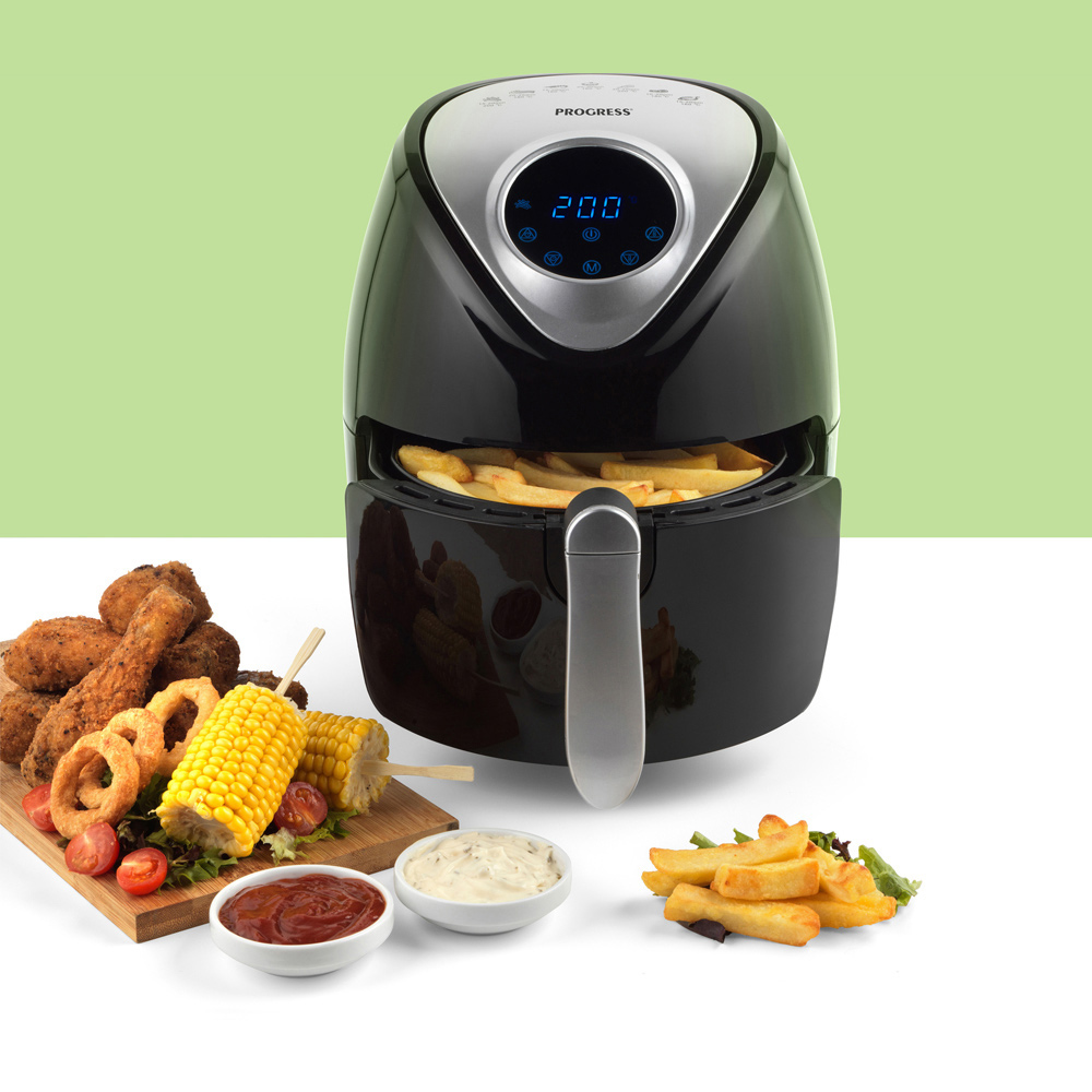 Progress Go Healthy EK4221PH Black & Silver Effect 4.5L Digital Air