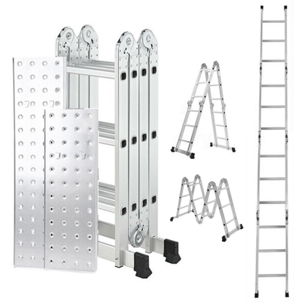 Samuel Alexander Aluminium Folding Multi Position Platform Ladder 3.46m Image 1