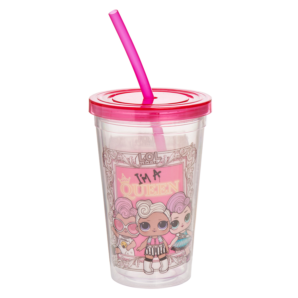 LOL Tumbler With Straw and Socks Set Wilko