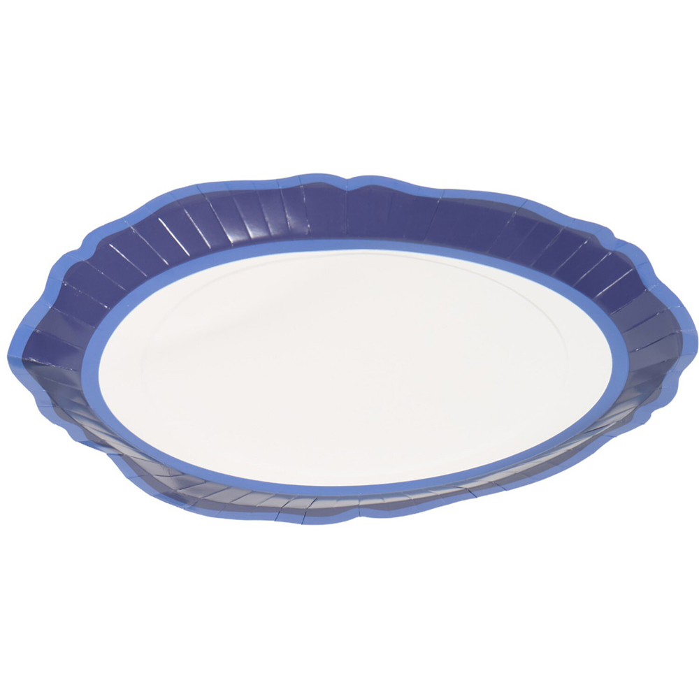 Pack of 4 Blue Tone Party Platters Image 4