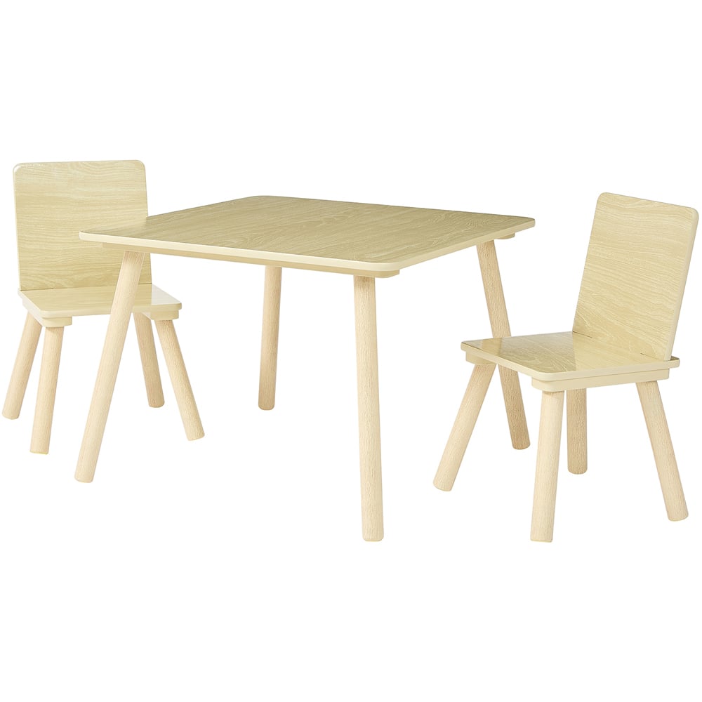 Liberty House Toys Kids 2 Seater Table Natural Wood Image 2