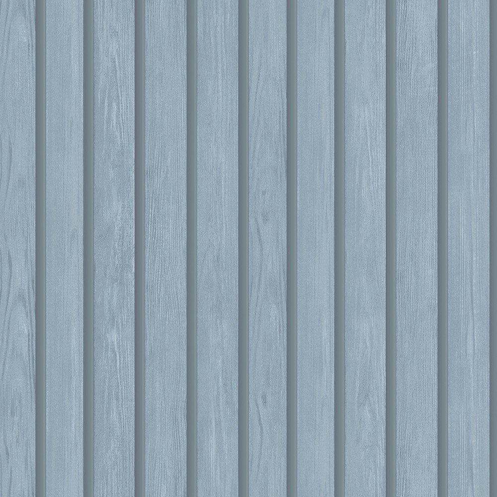 Holden Decor Wood Slat Blue Wallpaper Image 1