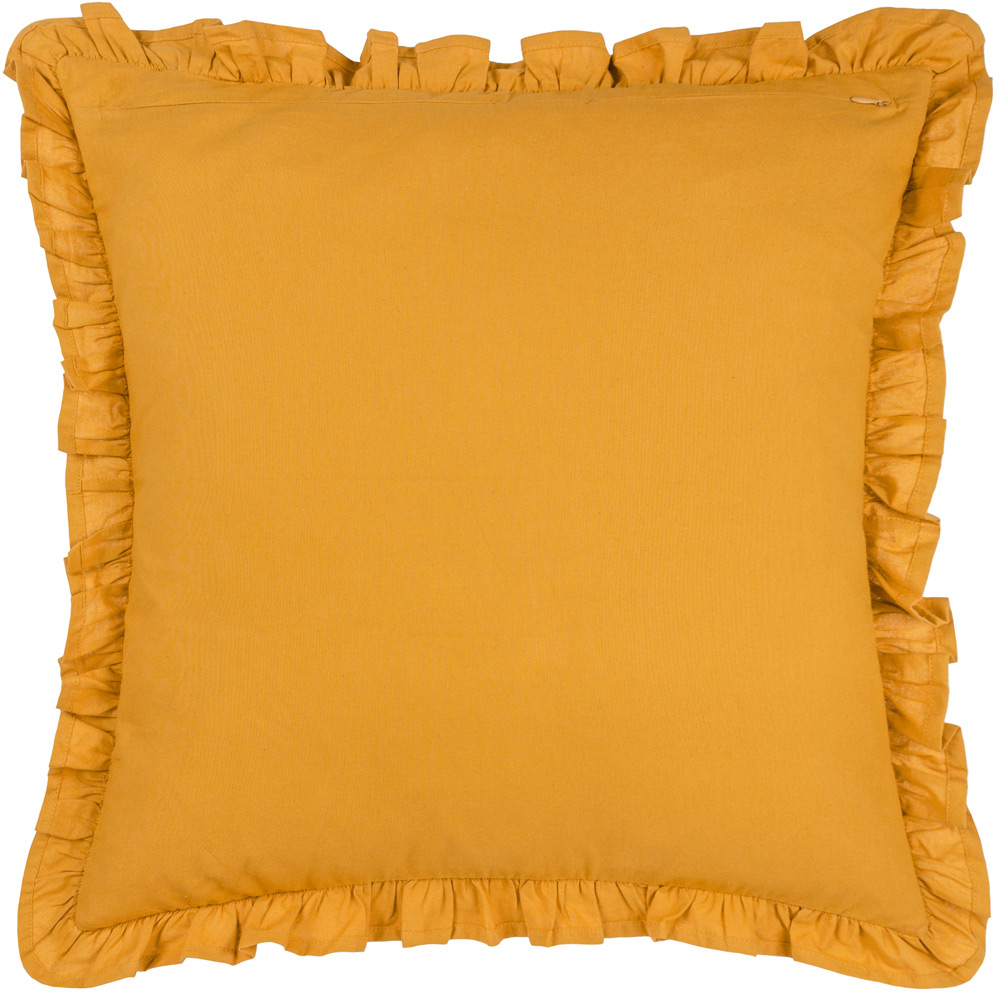 Paoletti Montrose Ochre Floral Cushion Image 3