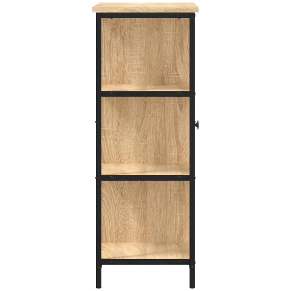vidaXL Single Door 3 Shelf Sonoma Oak Sideboard Image 6