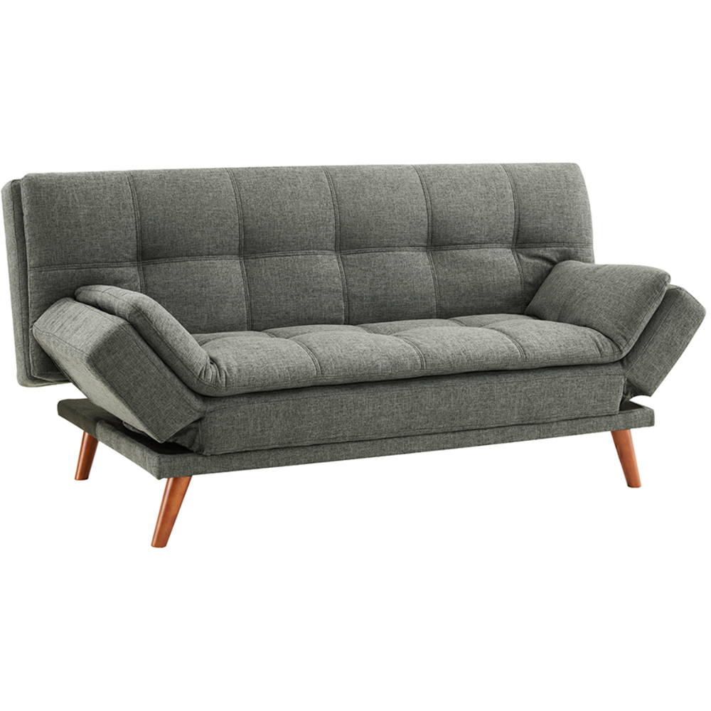 Home Detail Duncan 2 Seater Grey Fabric Sofa Bed Image 2