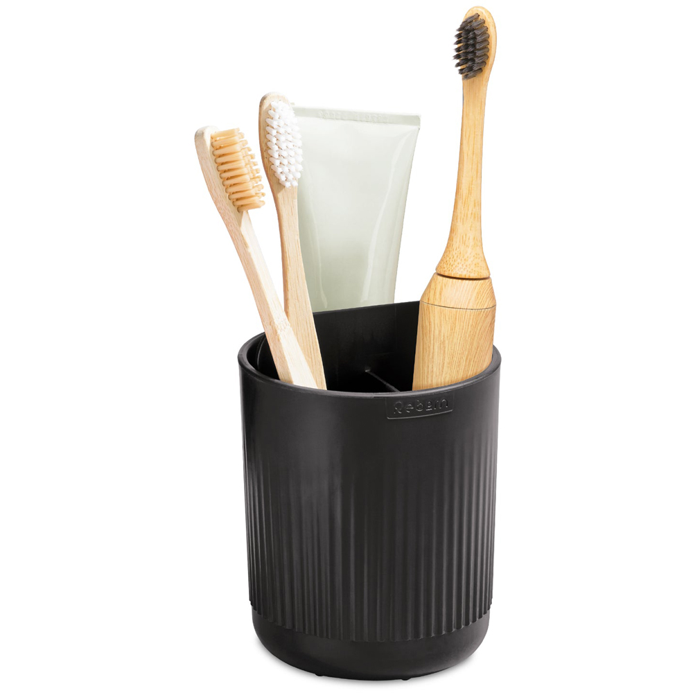 ReBorn Dark Grey Recycled Plastic Toothbrush Holder Image 3