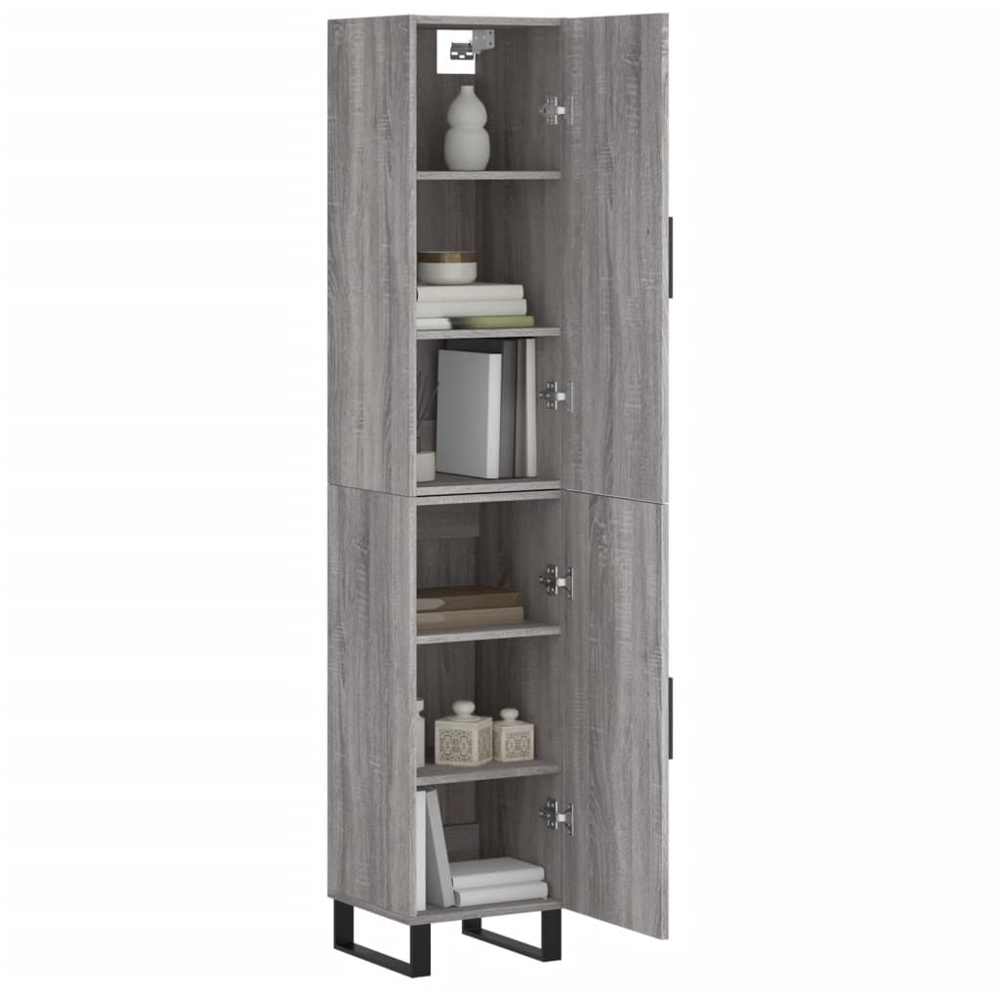 vidaXL 2 Door Grey Sonoma Highboard Image 3