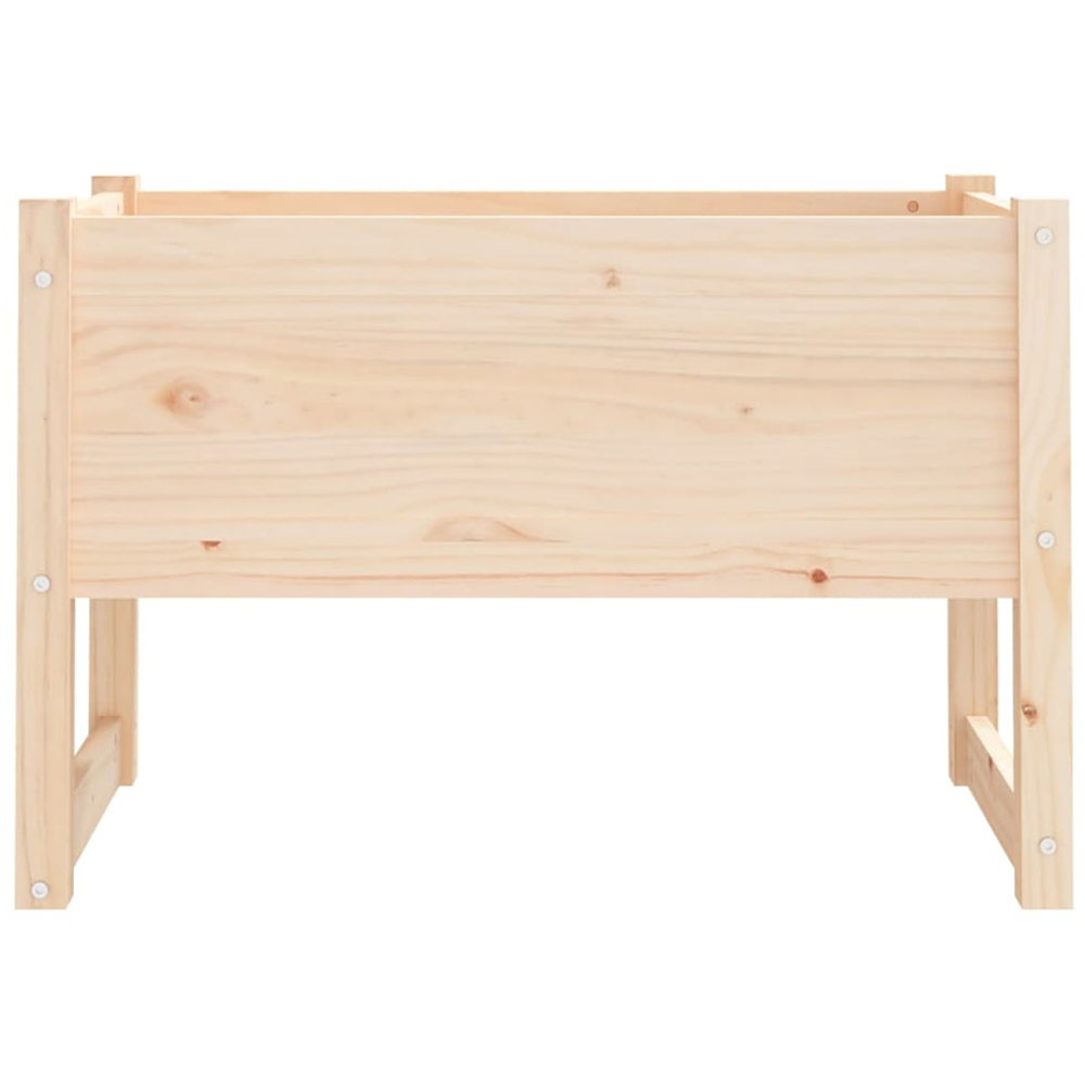 vidaXL Natural Solid Pine Wood Garden Planter with Legs 52 x 78 x 40cm Image 3