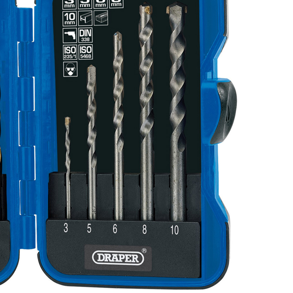 Draper 17 Piece Metric Combined HSS and Masonry Drill Bit Set Image 3