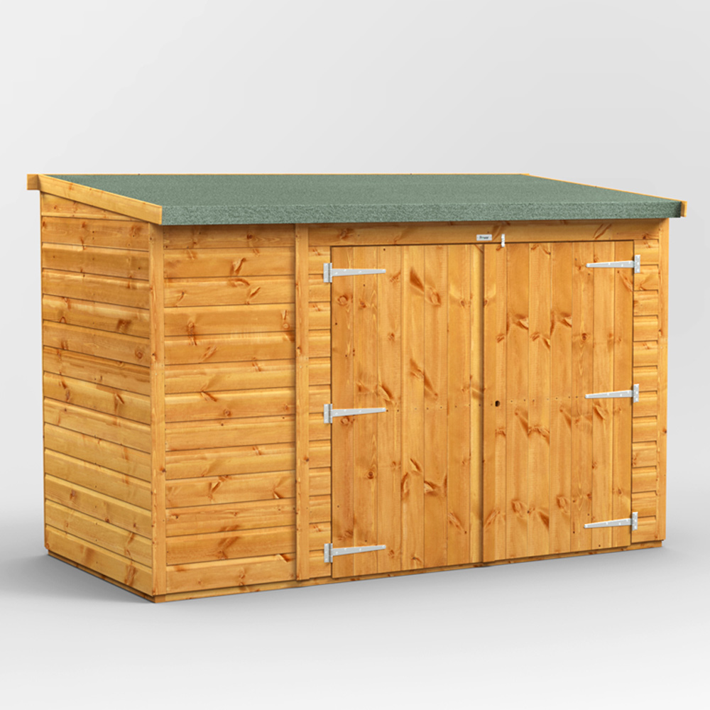 Power Sheds 8 x 4ft Double Door Pent Bike Shed Image 3