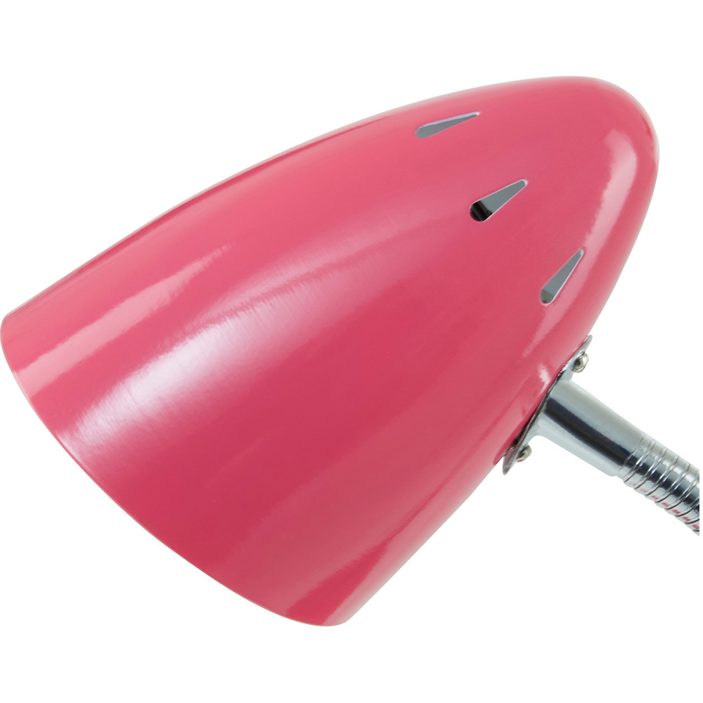 Premier Housewares Pink Gloss Desk Lamp Image 5