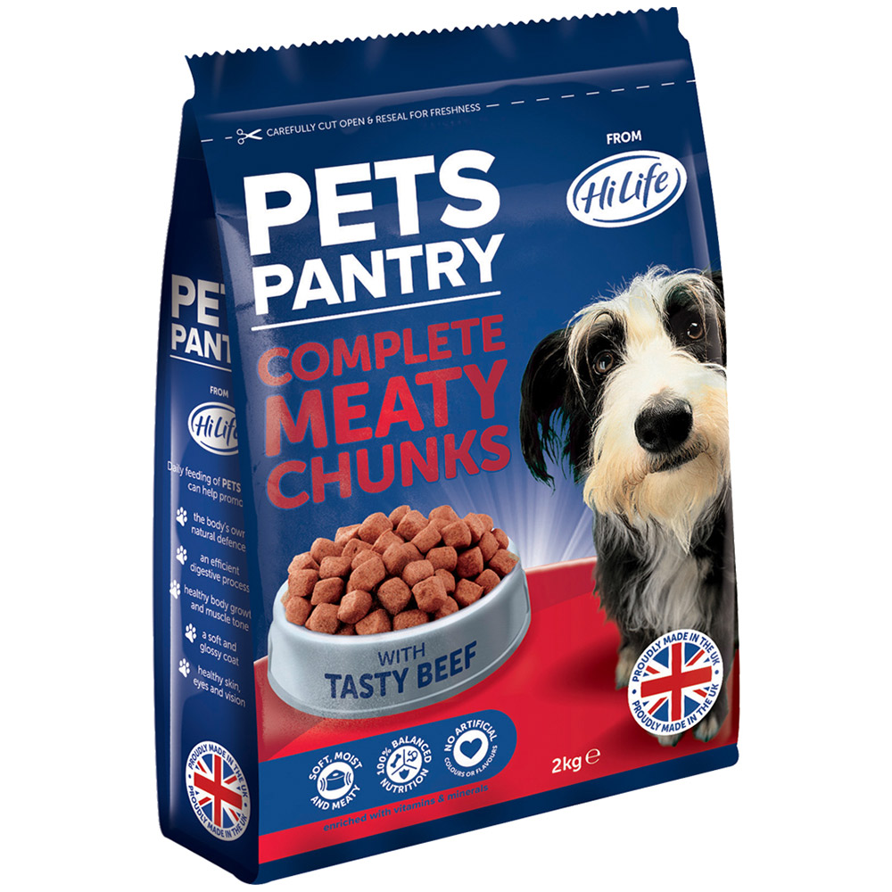 Pets Pantry Complete Meaty Chunk Beef 2kg Image 1