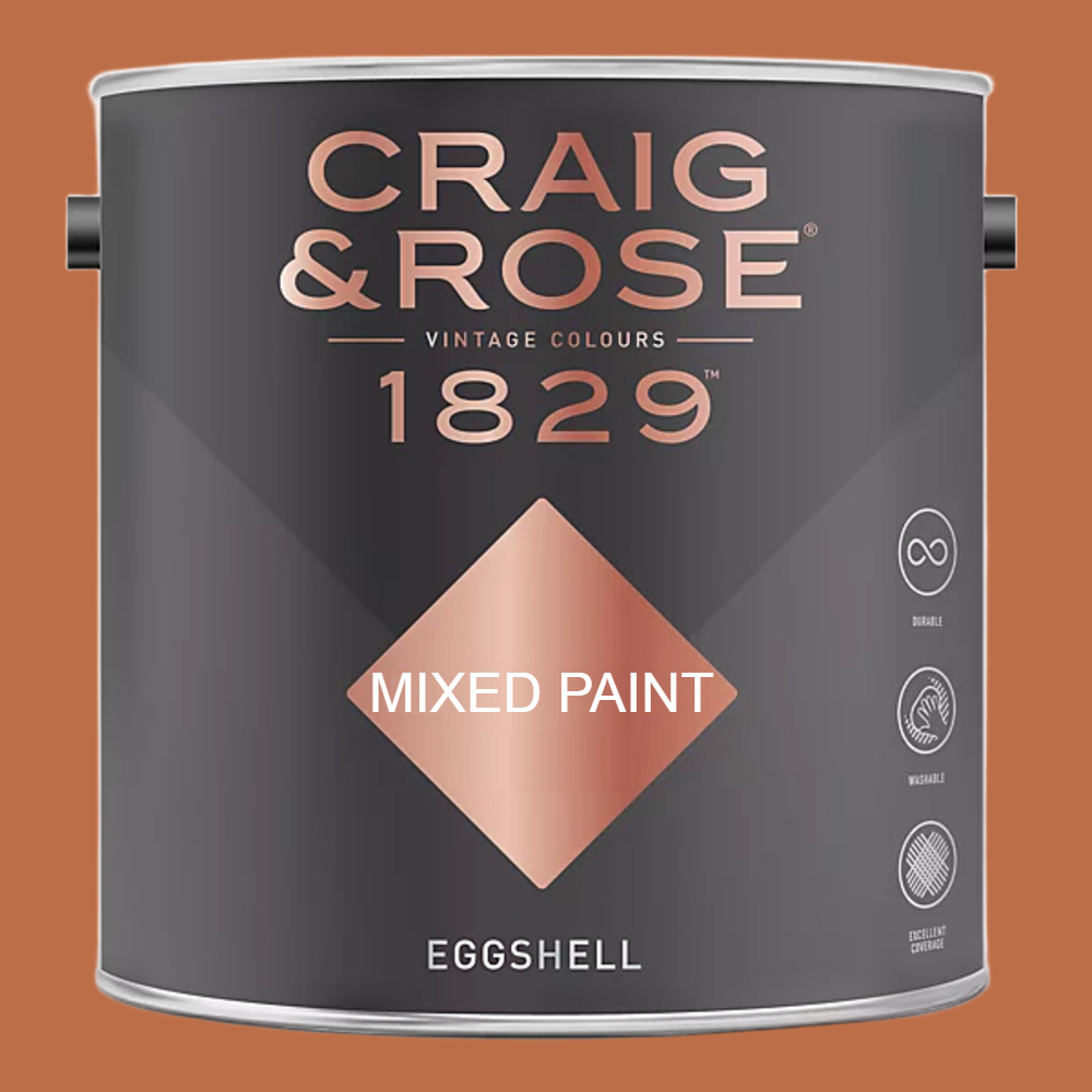 Craig & Rose 1829 Vintage Walls Wood and Metal Russet Eggshell Paint 2.5L Image 2