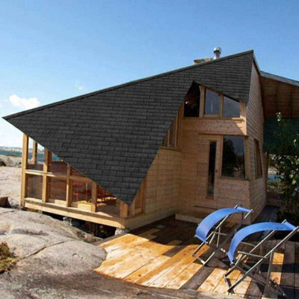 Living And Home Black Self-Adhesive Asphalt Shingles Bitumen Roofing 330 x 1000cm Image 5