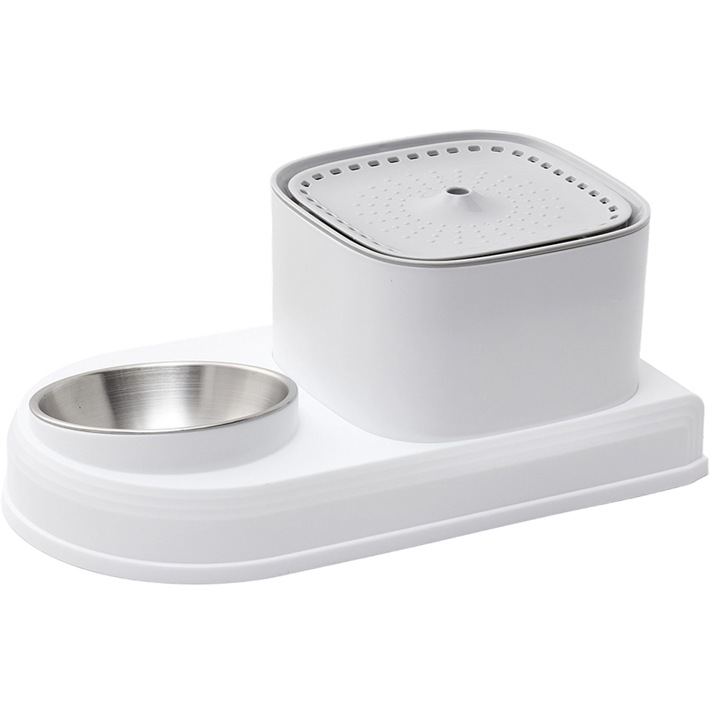 H&O Direct Grey 2 in 1 Automatic Pet Feeder and Water Dispenser 3L Image 2